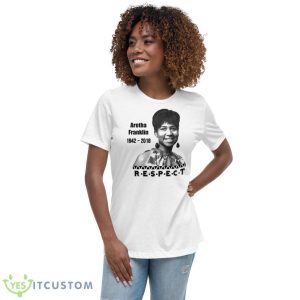 Respect Aretha Franklin 1942 2018 shirt 9 Respect Aretha Franklin 1942 2018 shirt - Women's Relaxed Short Sleeve Jersey Tee