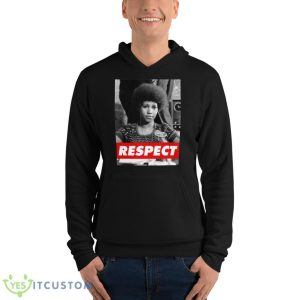Respect Aretha Franklin Legend Vintage Retro Graphic shirt - Unisex Fleece Pullover Hoodie