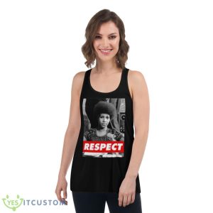 Respect Aretha Franklin Legend Vintage Retro Graphic shirt - Women's Flowy Racerback Tank