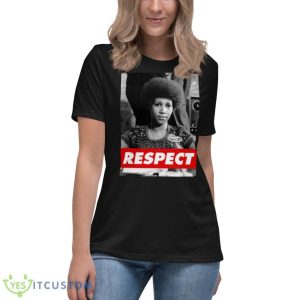 Respect Aretha Franklin Legend Vintage Retro Graphic shirt - Women's Relaxed Short Sleeve Jersey Tee