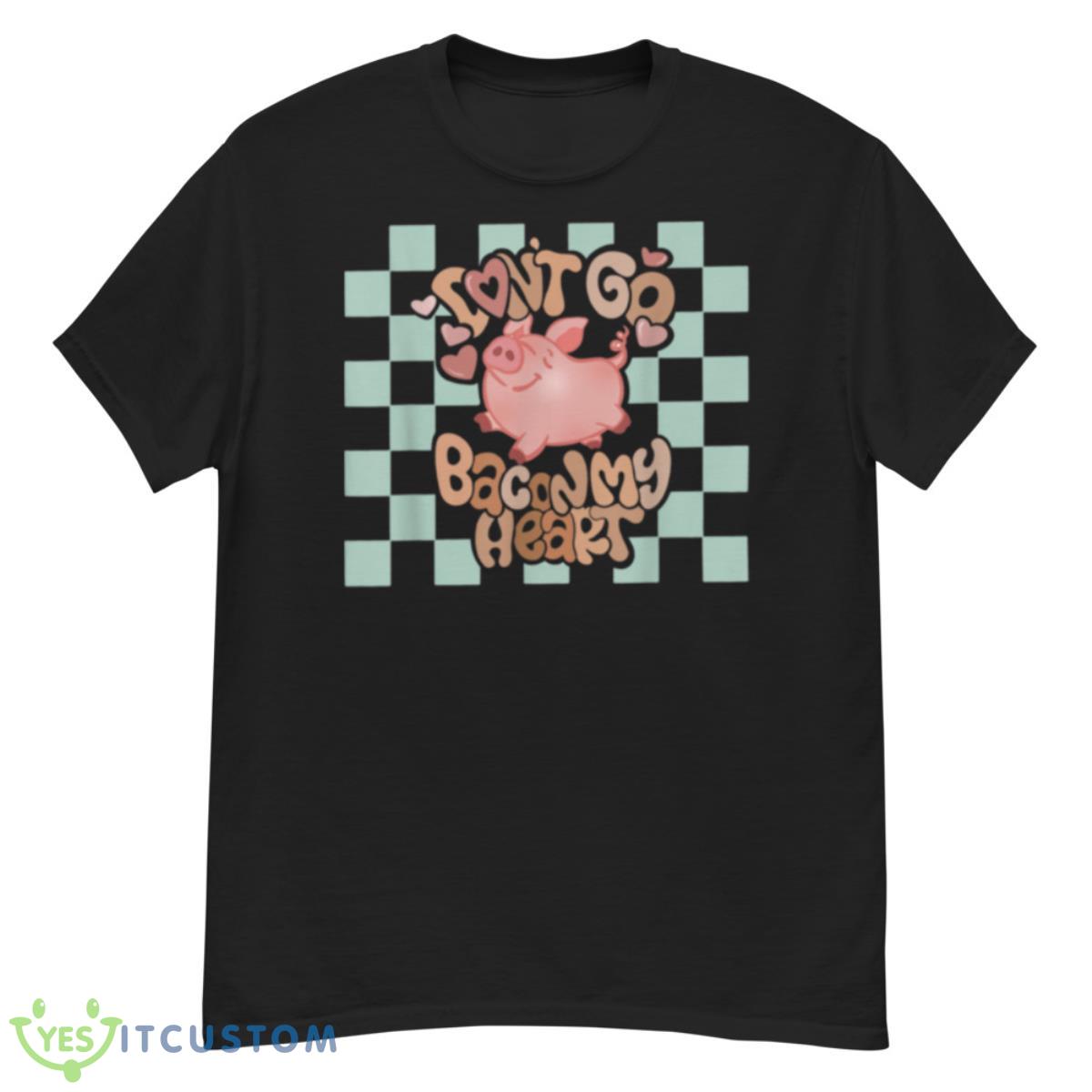 Retro Cute Pig Groovy Valentine’s Day Love Vibes Checkered Shirt 12 Retro Cute Pig Groovy Valentine’s Day Love Vibes Checkered Shirt - G500 Men’s Classic T-Shirt