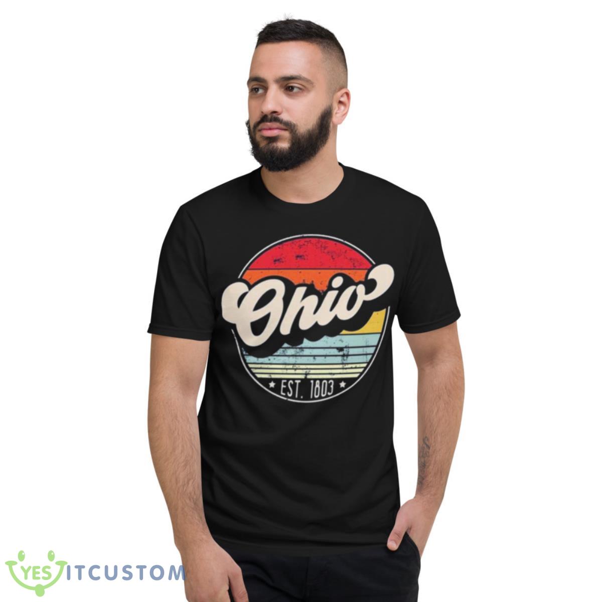 Retro Ohio Distressed Sunset Est 1803 Shirt 2 Retro Ohio Distressed Sunset Est 1803 Shirt - Short Sleeve T-Shirt