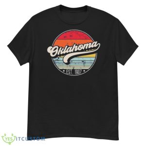 Retro Oklahoma Distressed Sunset Est 1907 Shirt - G500 Men’s Classic T-Shirt