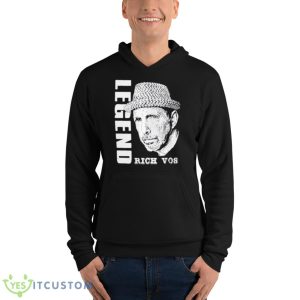 Rich Vos Legend Squiggly Line Drawing Shirt - Unisex Fleece Pullover Hoodie