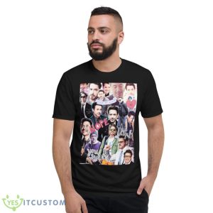 Robert Downey Jr Fangirl Edit Tumblr Collage Marvel shirt - Short Sleeve T-Shirt