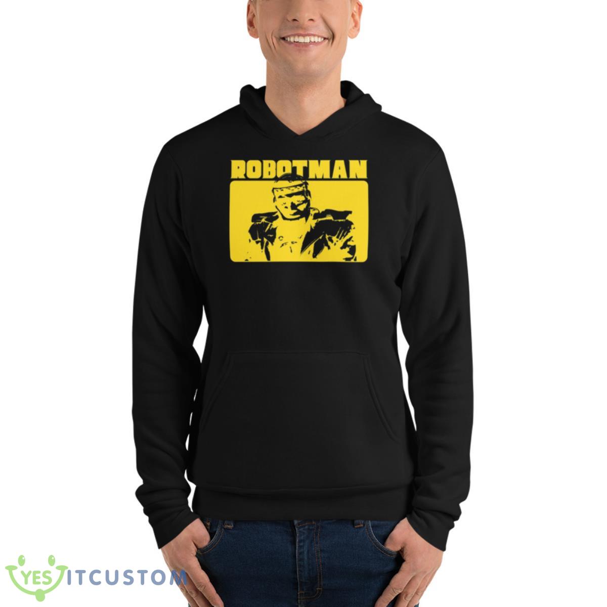 Robotman Yellow Art Doom Patrol Shirt 4 Robotman Yellow Art Doom Patrol Shirt - Unisex Fleece Pullover Hoodie