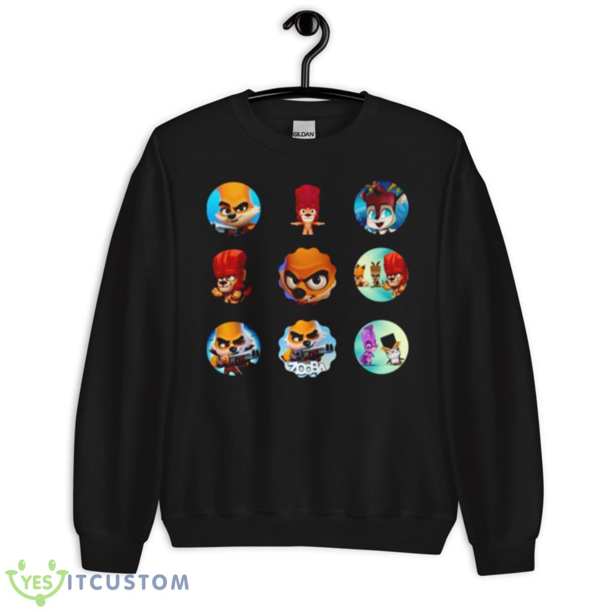 Round Design Zooba King Characters Shirt 3 Round Design Zooba King Characters Shirt - Unisex Crewneck Sweatshirt