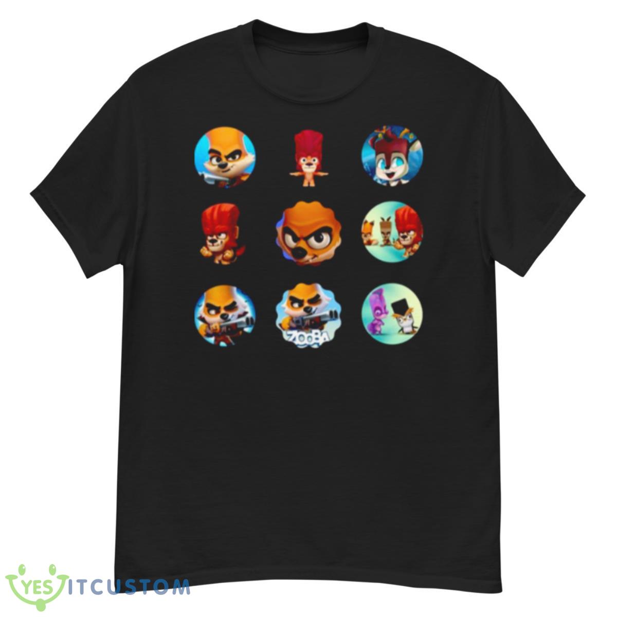 Round Design Zooba King Characters Shirt 12 Round Design Zooba King Characters Shirt - G500 Men’s Classic T-Shirt