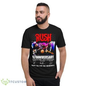 Rush 55th Anniversary 1968 – 2023 Thank You For The Memories Signatures Shirt - Short Sleeve T-Shirt