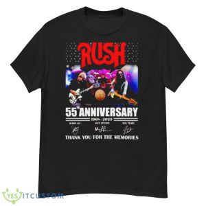Rush 55th Anniversary 1968 – 2023 Thank You For The Memories Signatures Shirt - G500 Men’s Classic T-Shirt