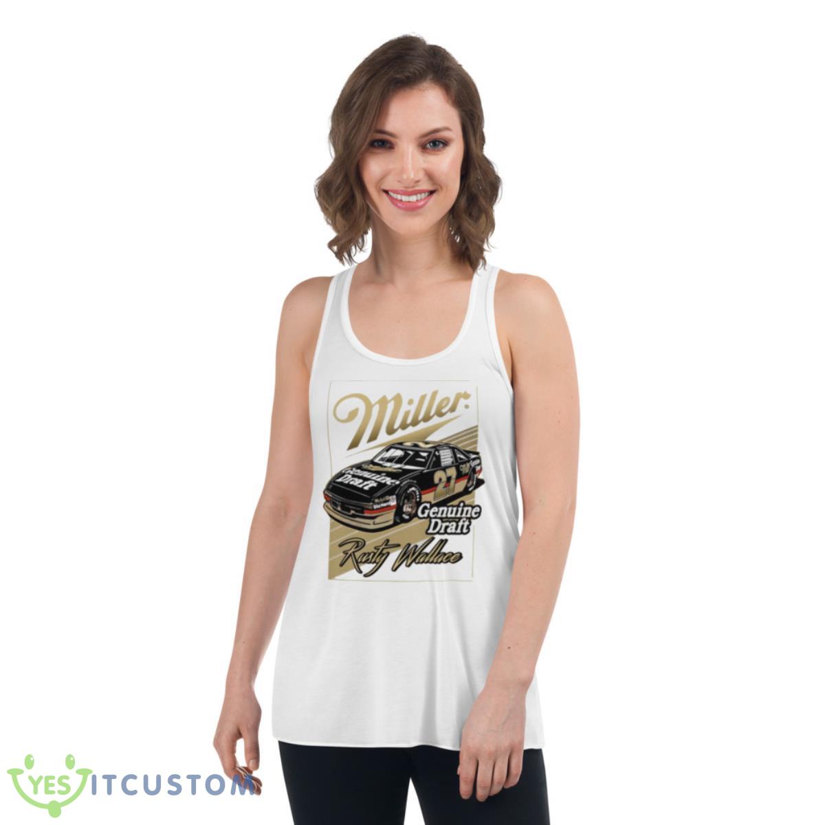 Rusty Wallace Nascar Retro 90s Style Shirt 4 Rusty Wallace Nascar Retro 90s Style Shirt - Women's Flowy Racerback Tank
