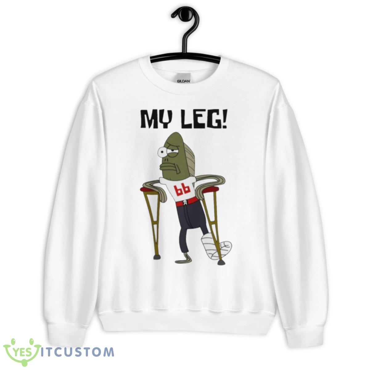 Ryan Jensen My Leg Spongebob Shirt 11 Ryan Jensen My Leg Spongebob Shirt - Unisex Heavy Blend Crewneck Sweatshirt