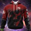 San Francisco 49ers Custom Name & Number Skull Hoodies Full Over Print Product Photo 1