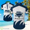 Seattle Seahawks Big Logo Hawaiian Summer Beach Shirt Full Print Product Photo 1