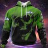 Seattle Seahawks Custom Name & Number Skull Hoodies Full Over Print Product Photo 1
