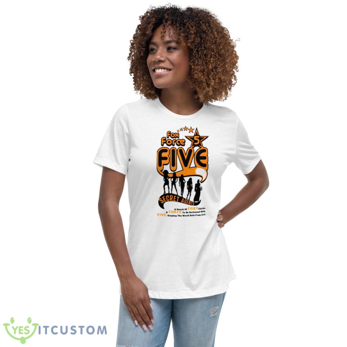 Secret Agents Fox Force Five Pulp Fiction shirt 5 Secret Agents Fox Force Five Pulp Fiction shirt - Women's Relaxed Short Sleeve Jersey Tee