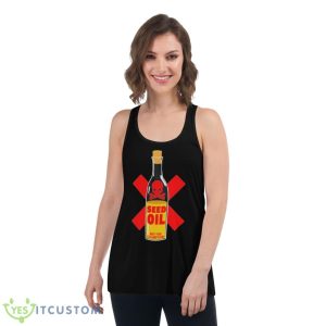 Seed Oil Not For Consumption Shirt - Women's Flowy Racerback Tank