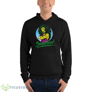 Sensational Shehulk Retro Comic Marvel shirt 9 Sensational Shehulk Retro Comic Marvel shirt - Unisex Fleece Pullover Hoodie