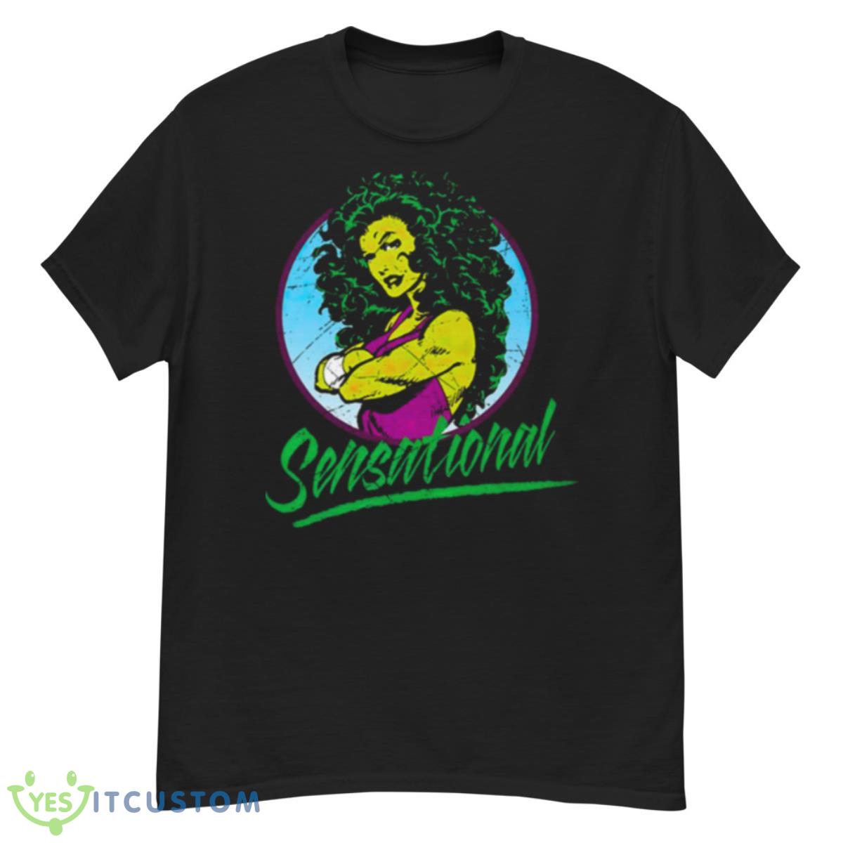 Sensational Shehulk Retro Comic Marvel shirt 12 Sensational Shehulk Retro Comic Marvel shirt - G500 Men’s Classic T-Shirt