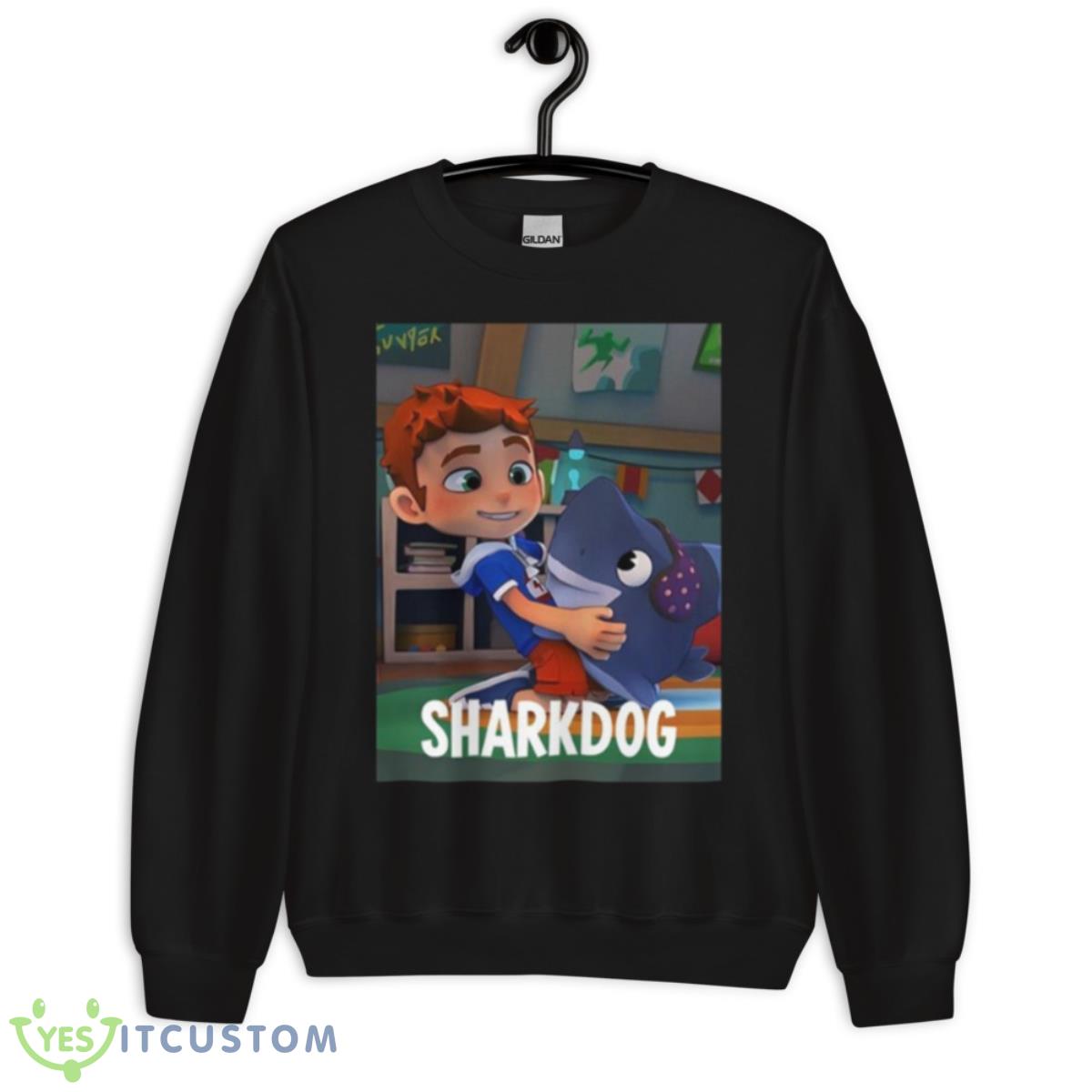 Sharkdog Graphic Kids Cartoon Shirt 3 Sharkdog Graphic Kids Cartoon Shirt - Unisex Crewneck Sweatshirt