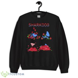 Sharkdog Phases With Flowers Shirt - Unisex Crewneck Sweatshirt