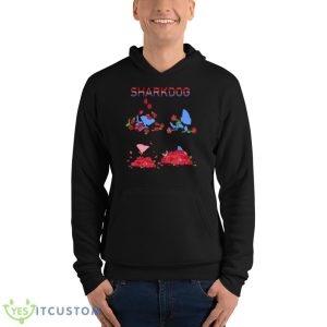 Sharkdog Phases With Flowers Shirt - Unisex Fleece Pullover Hoodie