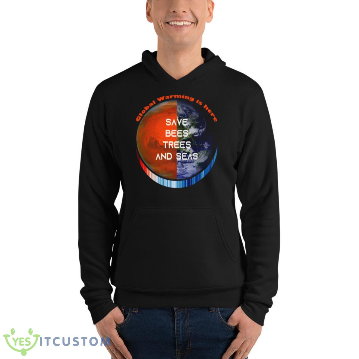 Show Your Stripes Save Bees Trees And Seas Earth Global Warming shirt 4 Show Your Stripes Save Bees Trees And Seas Earth Global Warming shirt - Unisex Fleece Pullover Hoodie
