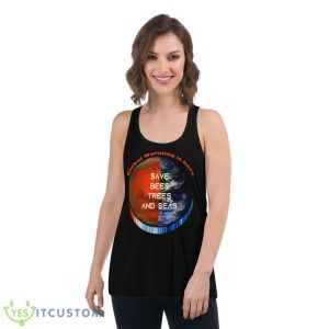 Show Your Stripes Save Bees Trees And Seas Earth Global Warming shirt 10 Show Your Stripes Save Bees Trees And Seas Earth Global Warming shirt - Women's Flowy Racerback Tank