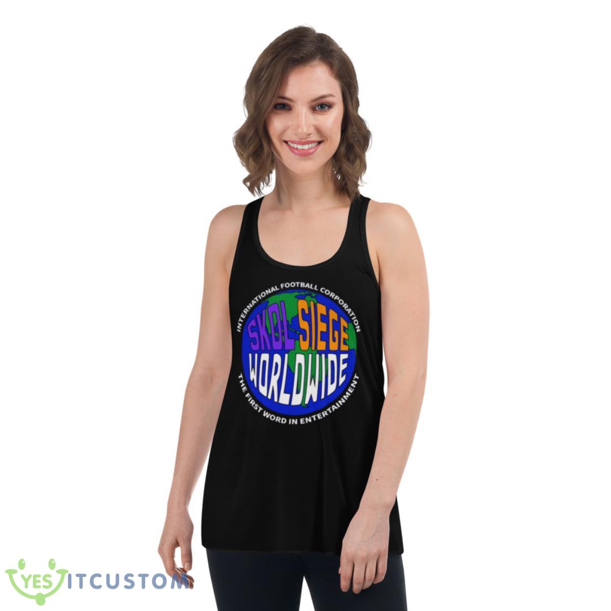 Skol Seige Worldwide Shirt 5 Skol Seige Worldwide Shirt - Women's Flowy Racerback Tank