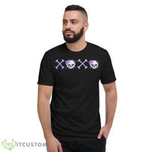 Skull Spooky Valentines Couple XOXO Shirt - Short Sleeve T-Shirt