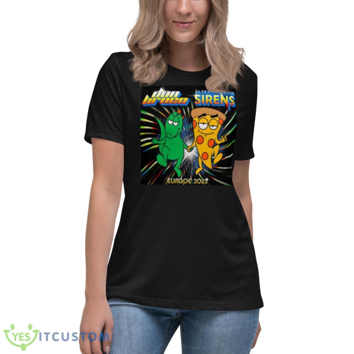 Sleeping With Sirens Tour 2023 shirt 6 Sleeping With Sirens Tour 2023 shirt - Women's Relaxed Short Sleeve Jersey Tee