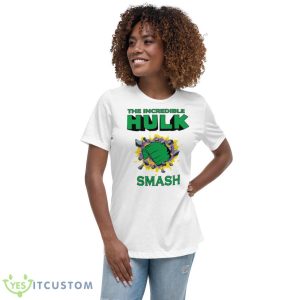 Smash Fist Incredible Hulk Marvel shirt 9 Smash Fist Incredible Hulk Marvel shirt - Women's Relaxed Short Sleeve Jersey Tee
