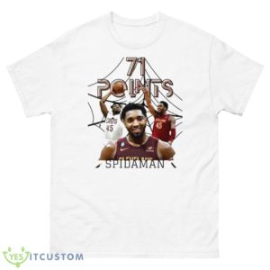Spida Donovan Mitchell Cleveland Cavaliers 71 Points Shirt - 500 Men’s Classic Tee Gildan