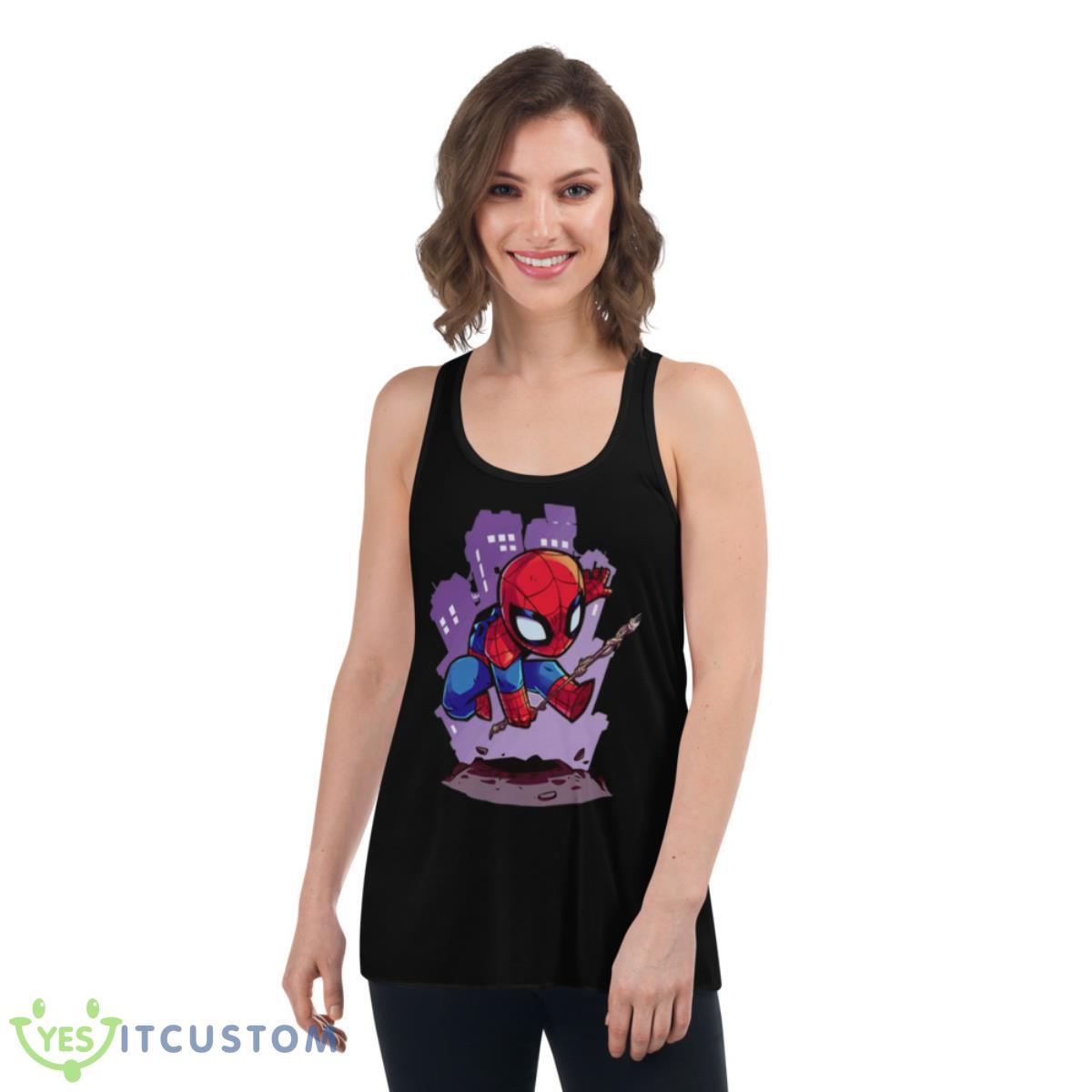 Spidey Chibi Spider Man shirt 5 Spidey Chibi Spider Man shirt - Women's Flowy Racerback Tank