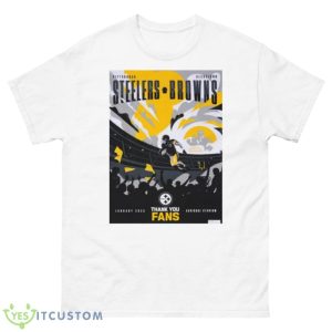 Steelers vs browns 2023 acrisure stadium thank you fans poster shirt - 500 Men’s Classic Tee Gildan