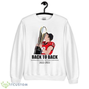 Stetson Bennett UGA back to back National champions 2021 2022 trophy shirt - Unisex Heavy Blend Crewneck Sweatshirt