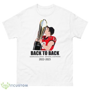 Stetson Bennett UGA back to back National champions 2021 2022 trophy shirt - 500 Men’s Classic Tee Gildan