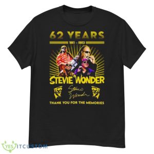 Stevie Wonder 62 Years Of 1961 – 2023 Thank You For The Memories Signature Shirt - G500 Men’s Classic T-Shirt
