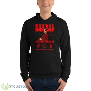 Stevie Wonder 62nd Anniversary 1961 – 2023 Thank You For The Memories Signature Shirt - Unisex Fleece Pullover Hoodie