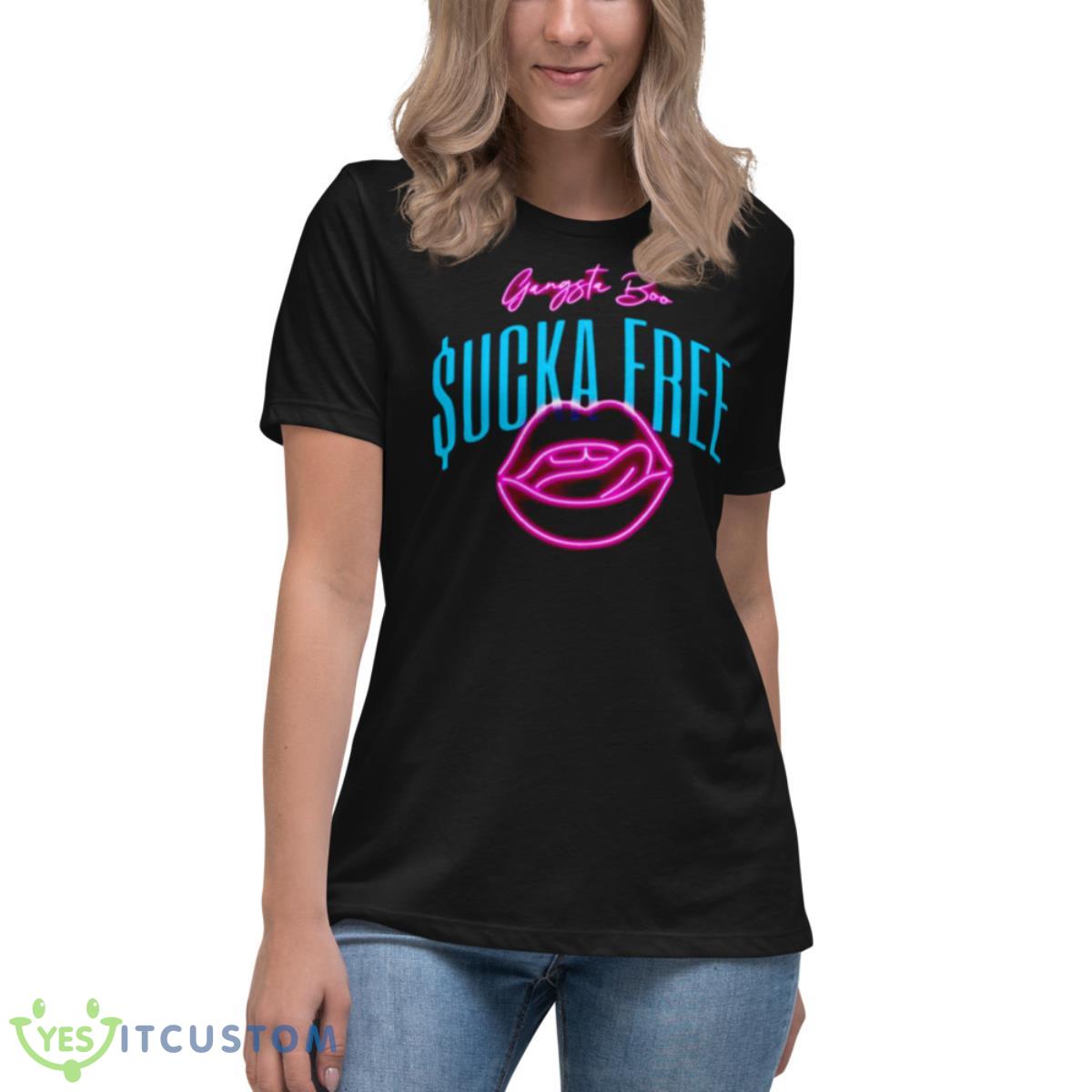 Sucka Free Gangsta Boo Shirt 6 Sucka Free Gangsta Boo Shirt - Women's Relaxed Short Sleeve Jersey Tee
