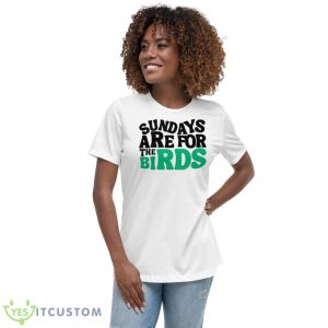 Sundays Are For The Birds Vintage Philadelphia Shirt - Women's Relaxed Short Sleeve Jersey Tee