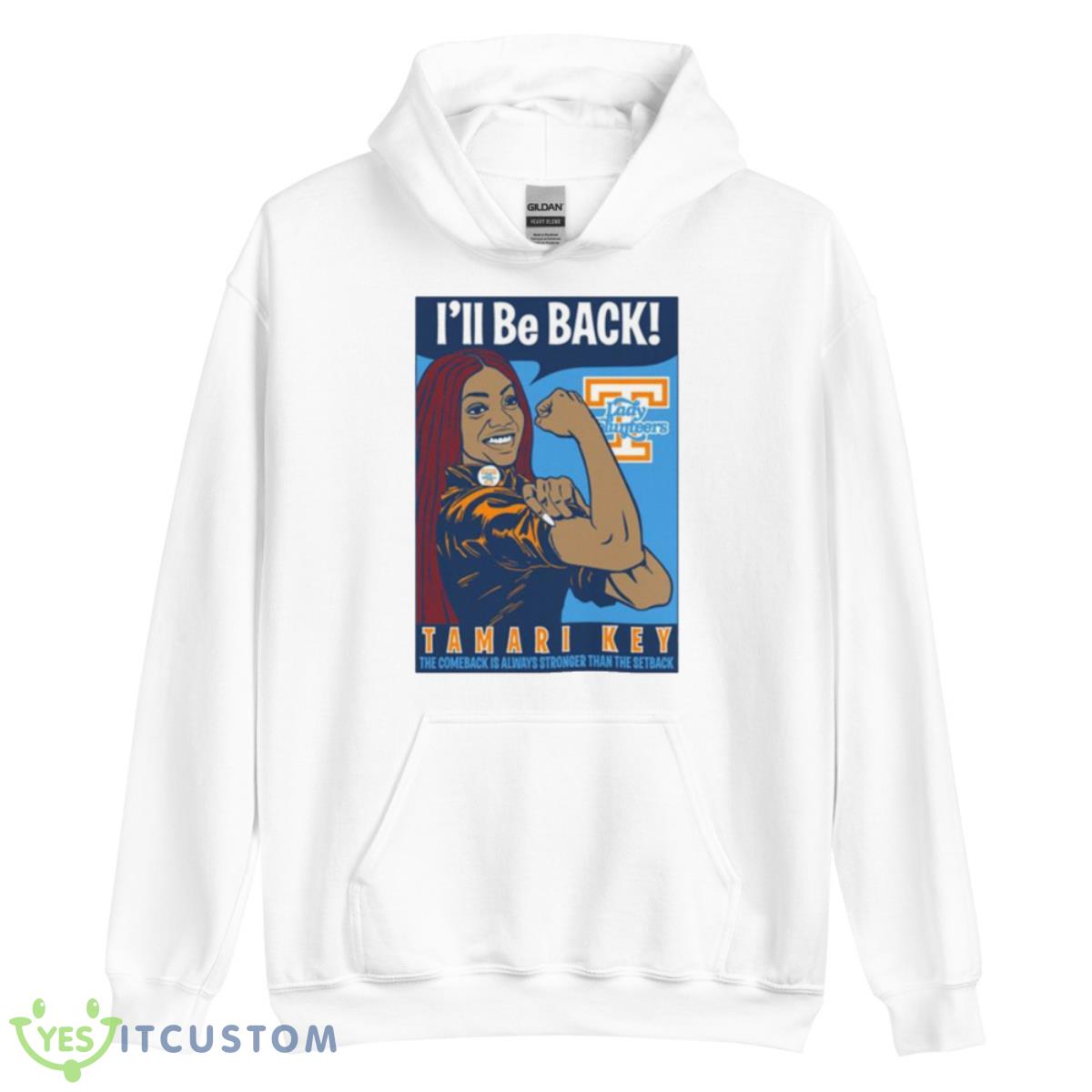 Tamari Key I’ll Be Back NIL Shirt 3 Tamari Key I’ll Be Back NIL Shirt - Unisex Heavy Blend Hooded Sweatshirt