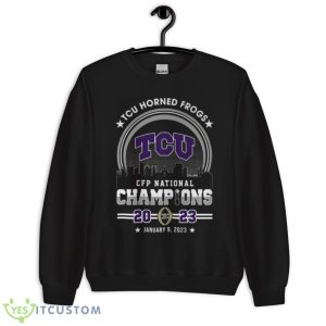 TCU Horned Frogs CFP National Champions 2023 Shirt - Unisex Crewneck Sweatshirt