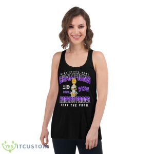 Tcu horned frogs Football playoff 2022 fiesta bowl champions hometown celebration shirt 10 Tcu horned frogs Football playoff 2022 fiesta bowl champions hometown celebration shirt - Women's Flowy Racerback Tank