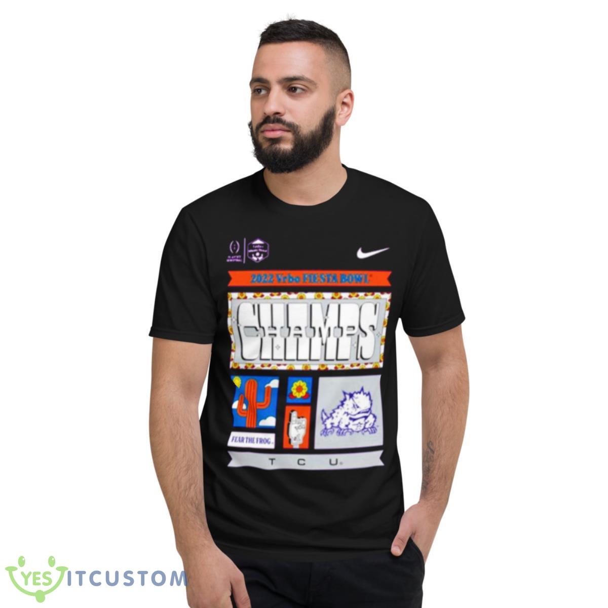 TCU Horned Frogs Football Playoff 2022 Fiesta Bowl Champions Shirt 13 TCU Horned Frogs Football Playoff 2022 Fiesta Bowl Champions Shirt - Short Sleeve T-Shirt