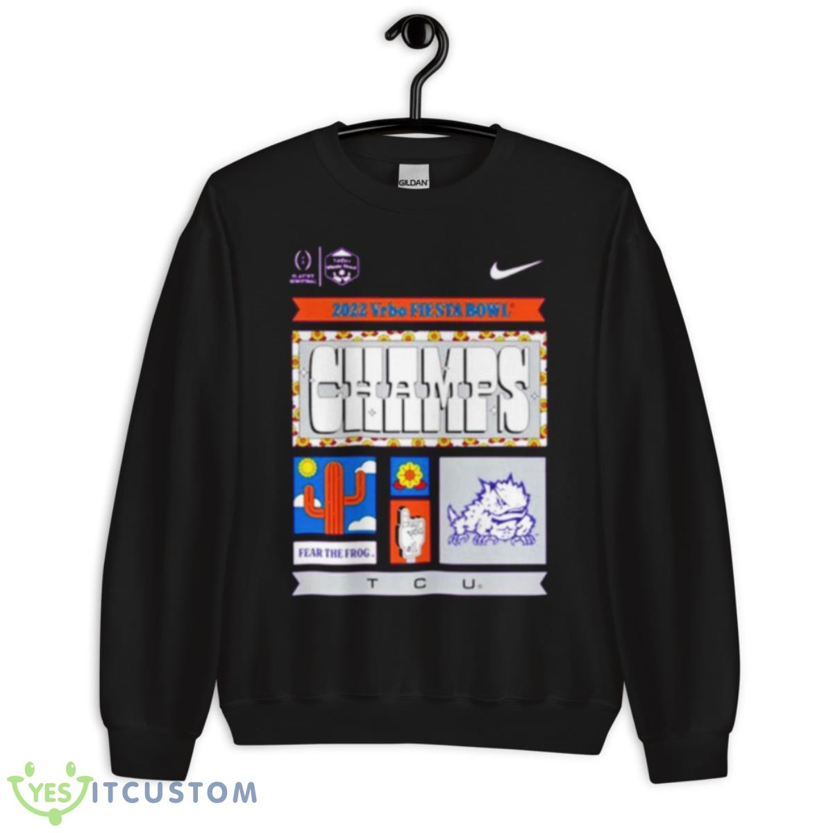 TCU Horned Frogs Football Playoff 2022 Fiesta Bowl Champions Shirt 3 TCU Horned Frogs Football Playoff 2022 Fiesta Bowl Champions Shirt - Unisex Crewneck Sweatshirt