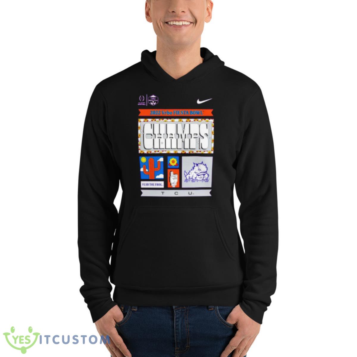 TCU Horned Frogs Football Playoff 2022 Fiesta Bowl Champions Shirt 4 TCU Horned Frogs Football Playoff 2022 Fiesta Bowl Champions Shirt - Unisex Fleece Pullover Hoodie