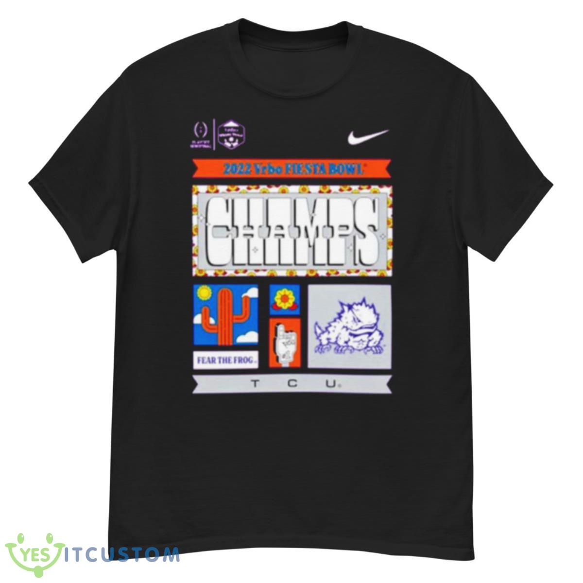 TCU Horned Frogs Football Playoff 2022 Fiesta Bowl Champions Shirt 12 TCU Horned Frogs Football Playoff 2022 Fiesta Bowl Champions Shirt - G500 Men’s Classic T-Shirt