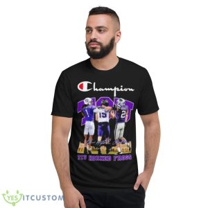 Tcu Horned Frogs Hodges Tomlinson Max Duggan And Chandler Morris signatures shirt - Short Sleeve T-Shirt