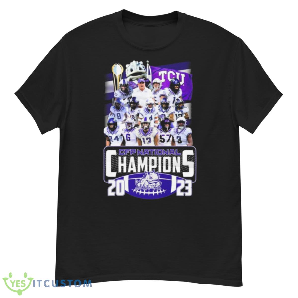 TCU Horned Frogs Team 2023 CFP National Champions Shirt 12 TCU Horned Frogs Team 2023 CFP National Champions Shirt - G500 Men’s Classic T-Shirt